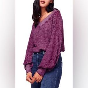 Free People | South Side Thermal Top in Violet
